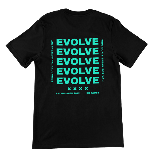 Evolve Black Unisex T-shirt.