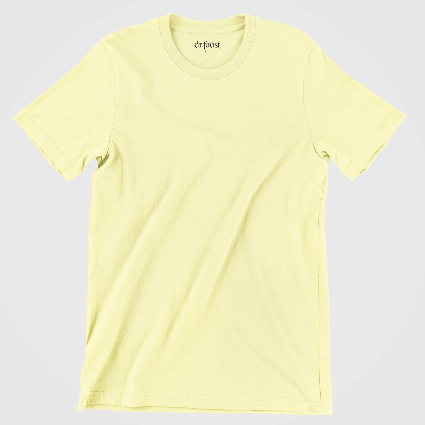 Dr Faust Solid Light Yellow Unisex T-shirt.