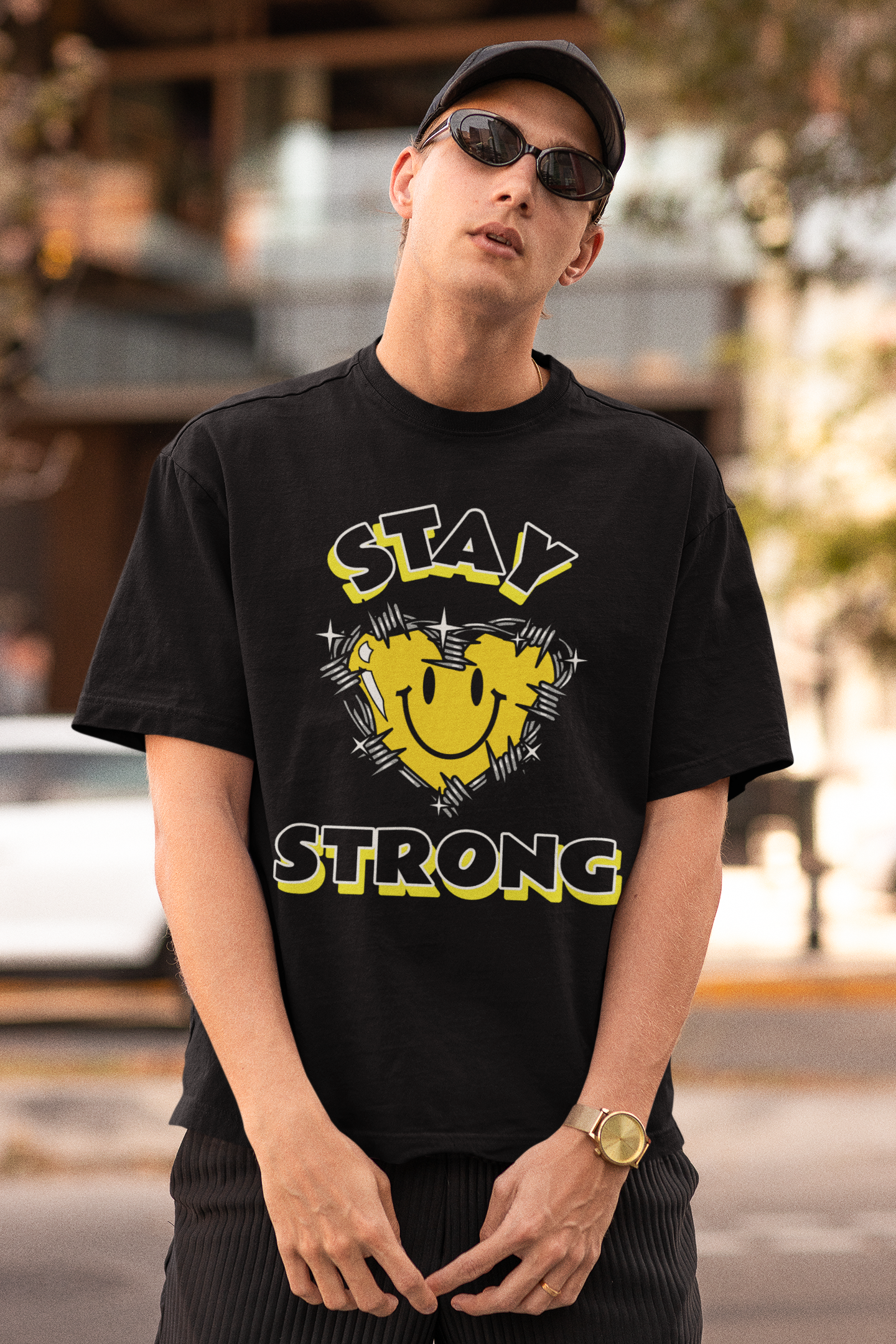 Stay Strong Unisex Oversized T-shirt.