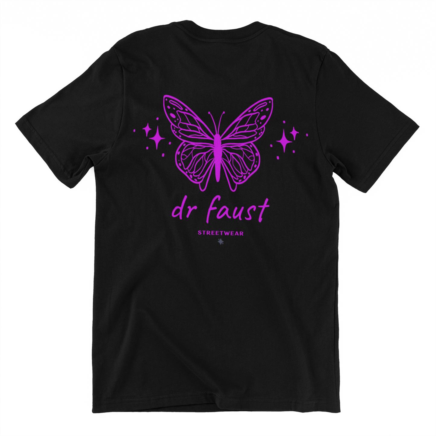 Butterfly Black Unisex T-shirt